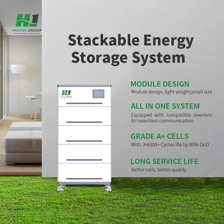 Scalable stackable energy storage system in a residential setup